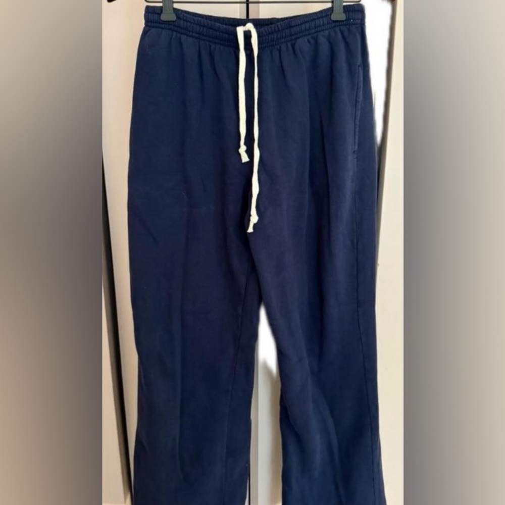 navy brandy melville Anastasia tie sweatpants